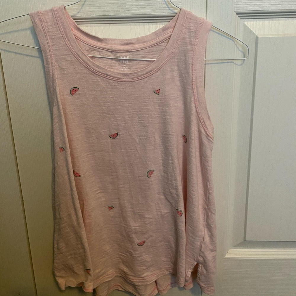 Pink heathered watermelon tank (GAP)